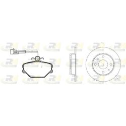 Stabdžių rinkinys, diskiniai stabdžiai ROADHOUSE 8264.00