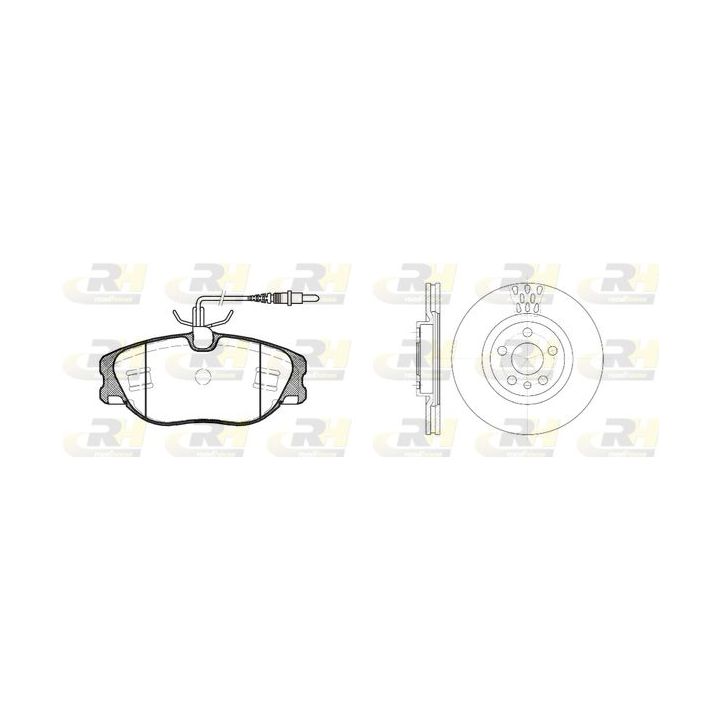 Stabdžių rinkinys, diskiniai stabdžiai ROADHOUSE 8305.00