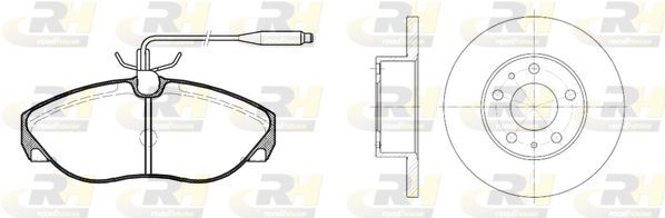 Stabdžių rinkinys, diskiniai stabdžiai ROADHOUSE 8486.00