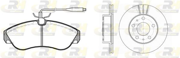 Stabdžių rinkinys, diskiniai stabdžiai ROADHOUSE 8487.00