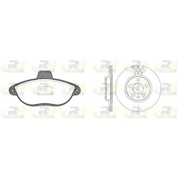 Stabdžių rinkinys, diskiniai stabdžiai ROADHOUSE 8602.00