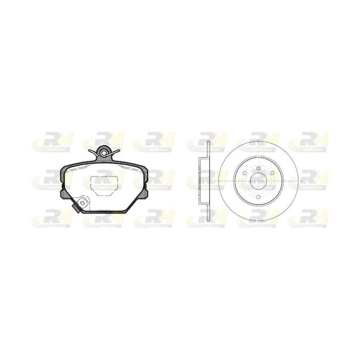 Stabdžių rinkinys, diskiniai stabdžiai ROADHOUSE 8705.00