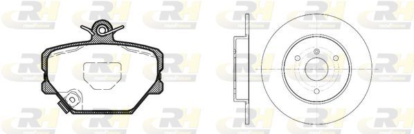 Stabdžių rinkinys, diskiniai stabdžiai ROADHOUSE 8705.00
