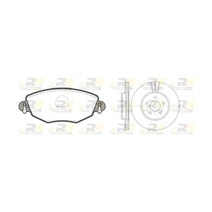 Stabdžių rinkinys, diskiniai stabdžiai ROADHOUSE 8776.00