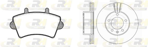Stabdžių rinkinys, diskiniai stabdžiai ROADHOUSE 8819.01