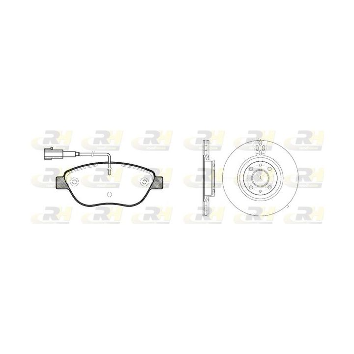 Stabdžių rinkinys, diskiniai stabdžiai ROADHOUSE 8859.00