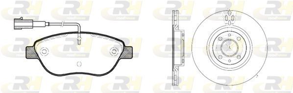 Stabdžių rinkinys, diskiniai stabdžiai ROADHOUSE 8859.00