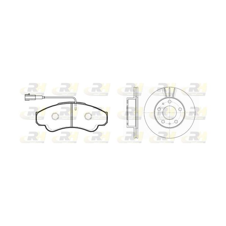 Stabdžių rinkinys, diskiniai stabdžiai ROADHOUSE 8959.00