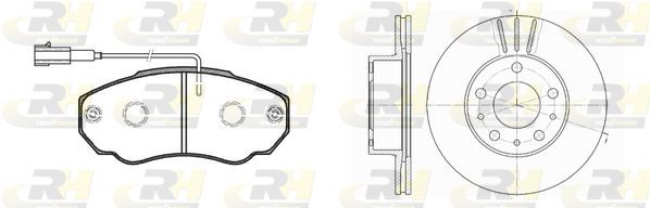 Stabdžių rinkinys, diskiniai stabdžiai ROADHOUSE 8960.00