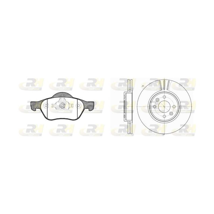 Stabdžių rinkinys, diskiniai stabdžiai ROADHOUSE 8962.01