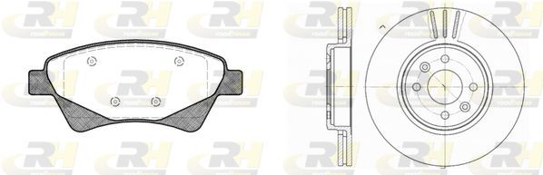 Stabdžių rinkinys, diskiniai stabdžiai ROADHOUSE 8976.03