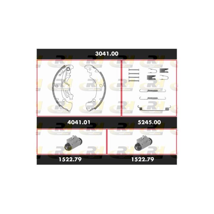 Stabdžių rinkinys, būgniniai stabdžiai ROADHOUSE 3041.00