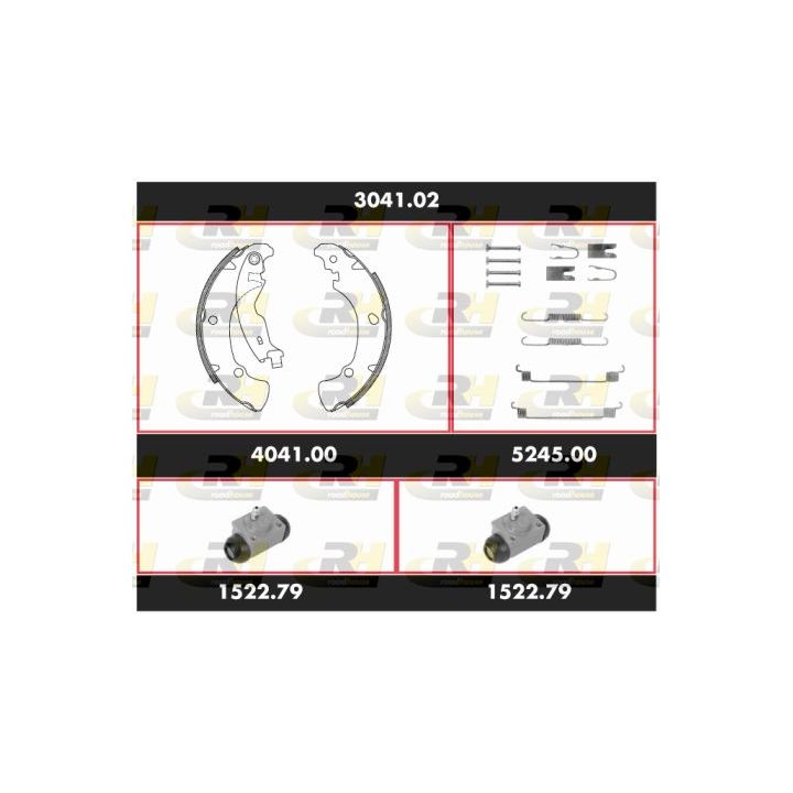 Stabdžių rinkinys, būgniniai stabdžiai ROADHOUSE 3041.02