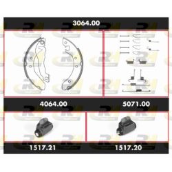 Stabdžių rinkinys, būgniniai stabdžiai ROADHOUSE 3064.00