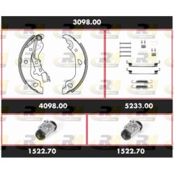 Stabdžių rinkinys, būgniniai stabdžiai ROADHOUSE 3098.00