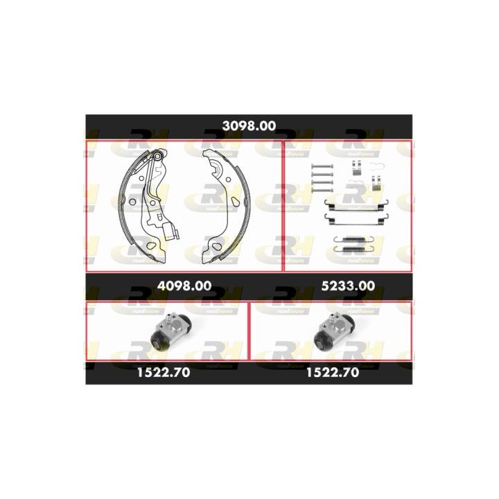 Stabdžių rinkinys, būgniniai stabdžiai ROADHOUSE 3098.00