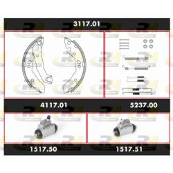 Stabdžių rinkinys, būgniniai stabdžiai ROADHOUSE 3117.01
