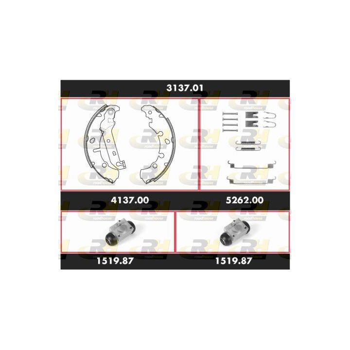 Stabdžių rinkinys, būgniniai stabdžiai ROADHOUSE 3137.01