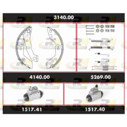 Stabdžių rinkinys, būgniniai stabdžiai ROADHOUSE 3140.00