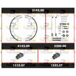 Stabdžių rinkinys, būgniniai stabdžiai ROADHOUSE 3142.00
