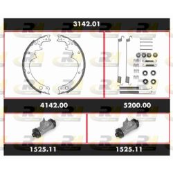 Stabdžių rinkinys, būgniniai stabdžiai ROADHOUSE 3142.01