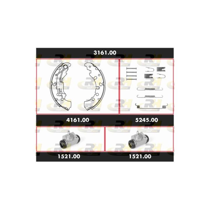 Stabdžių rinkinys, būgniniai stabdžiai ROADHOUSE 3161.00