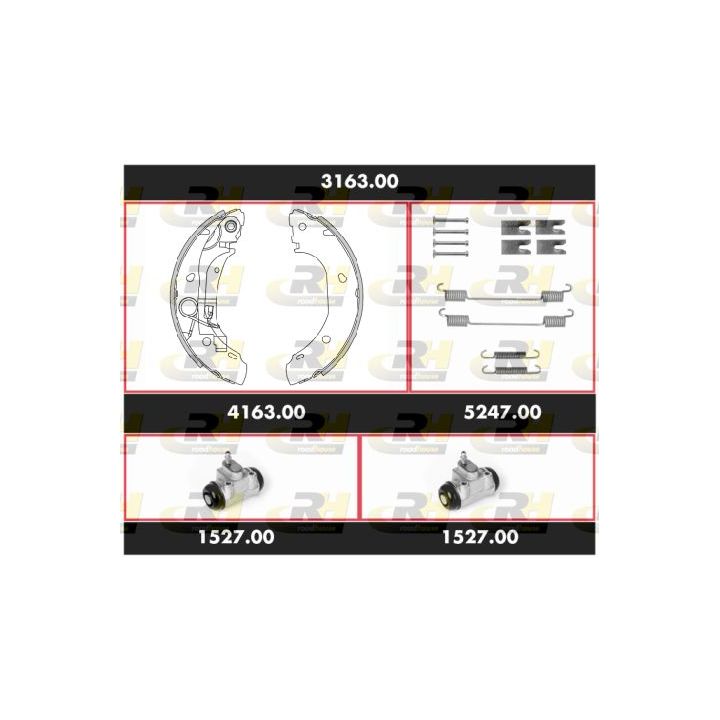 Stabdžių rinkinys, būgniniai stabdžiai ROADHOUSE 3163.00