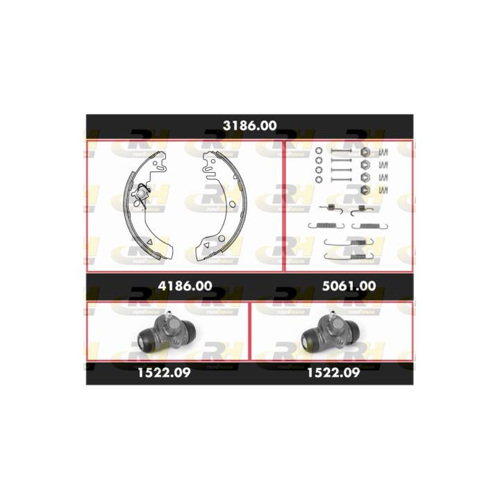 Stabdžių rinkinys, būgniniai stabdžiai ROADHOUSE 3186.00