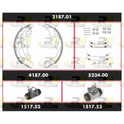 Stabdžių rinkinys, būgniniai stabdžiai ROADHOUSE 3187.01