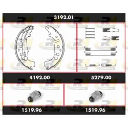 Stabdžių rinkinys, būgniniai stabdžiai ROADHOUSE 3192.01