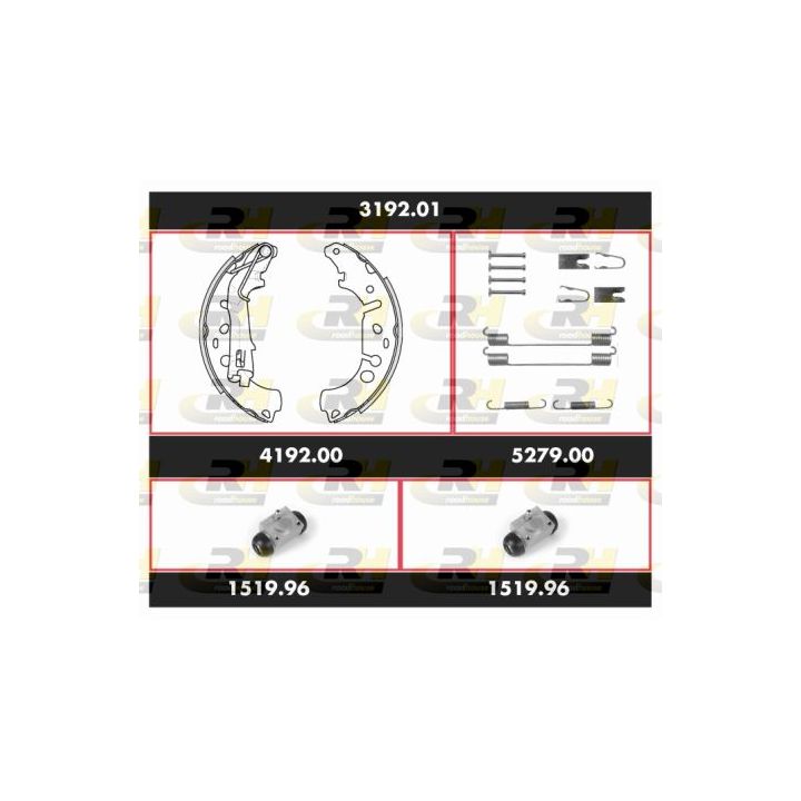 Stabdžių rinkinys, būgniniai stabdžiai ROADHOUSE 3192.01