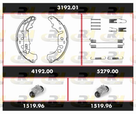 Stabdžių rinkinys, būgniniai stabdžiai ROADHOUSE 3192.01