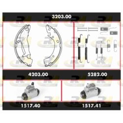 Stabdžių rinkinys, būgniniai stabdžiai ROADHOUSE 3203.00