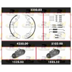 Stabdžių rinkinys, būgniniai stabdžiai ROADHOUSE 3250.02
