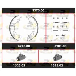 Stabdžių rinkinys, būgniniai stabdžiai ROADHOUSE 3273.00