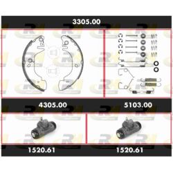 Stabdžių rinkinys, būgniniai stabdžiai ROADHOUSE 3305.00