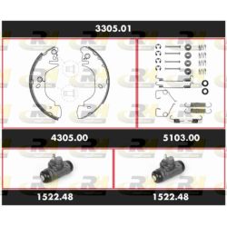 Stabdžių rinkinys, būgniniai stabdžiai ROADHOUSE 3305.01