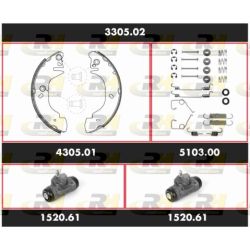 Stabdžių rinkinys, būgniniai stabdžiai ROADHOUSE 3305.02