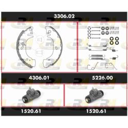Stabdžių rinkinys, būgniniai stabdžiai ROADHOUSE 3306.02