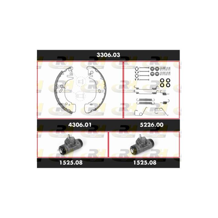 Stabdžių rinkinys, būgniniai stabdžiai ROADHOUSE 3306.03