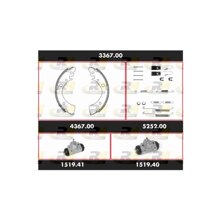 Stabdžių rinkinys, būgniniai stabdžiai ROADHOUSE 3367.00