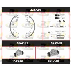 Stabdžių rinkinys, būgniniai stabdžiai ROADHOUSE 3367.01
