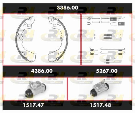 Stabdžių rinkinys, būgniniai stabdžiai ROADHOUSE 3386.00