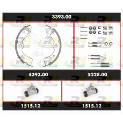 Stabdžių rinkinys, būgniniai stabdžiai ROADHOUSE 3393.00