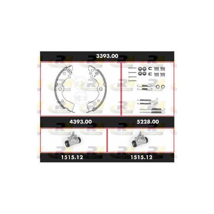 Stabdžių rinkinys, būgniniai stabdžiai ROADHOUSE 3393.00