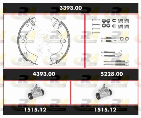 Stabdžių rinkinys, būgniniai stabdžiai ROADHOUSE 3393.00