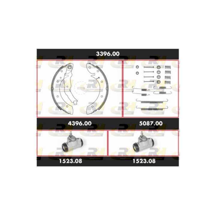 Stabdžių rinkinys, būgniniai stabdžiai ROADHOUSE 3396.00