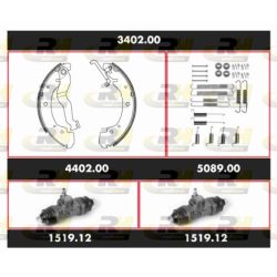 Stabdžių rinkinys, būgniniai stabdžiai ROADHOUSE 3402.00