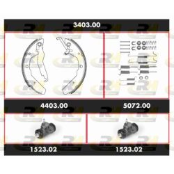 Stabdžių rinkinys, būgniniai stabdžiai ROADHOUSE 3403.00