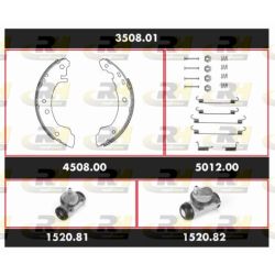 Stabdžių rinkinys, būgniniai stabdžiai ROADHOUSE 3508.01